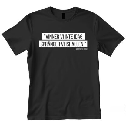 Svart T-Shirt med Skåån citat