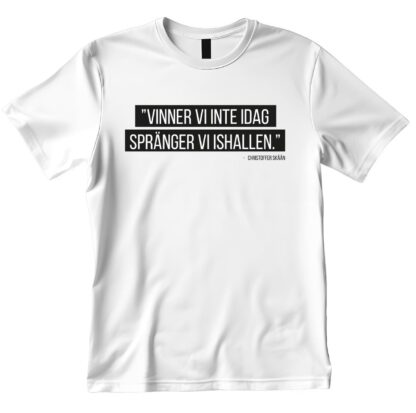 Vit T-Shirt med Skåån citat