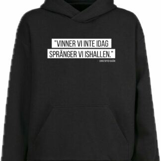 Svart Hoodie med Skåån citat